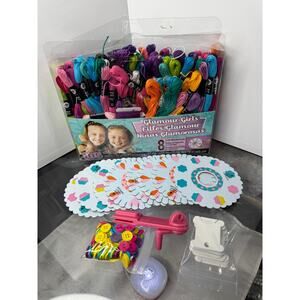 Glamour Girls Craft Cord Craft Kit Friendship Bracelets w/8 Pattern Wheels